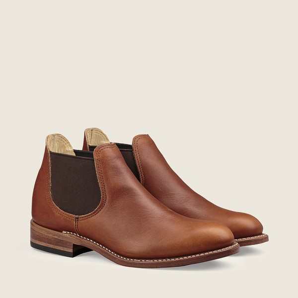 Heritage Støvler Dame - Red Wing Carol - Short Legacy Læder Steel Toe - Brune - ODUGRZ-571